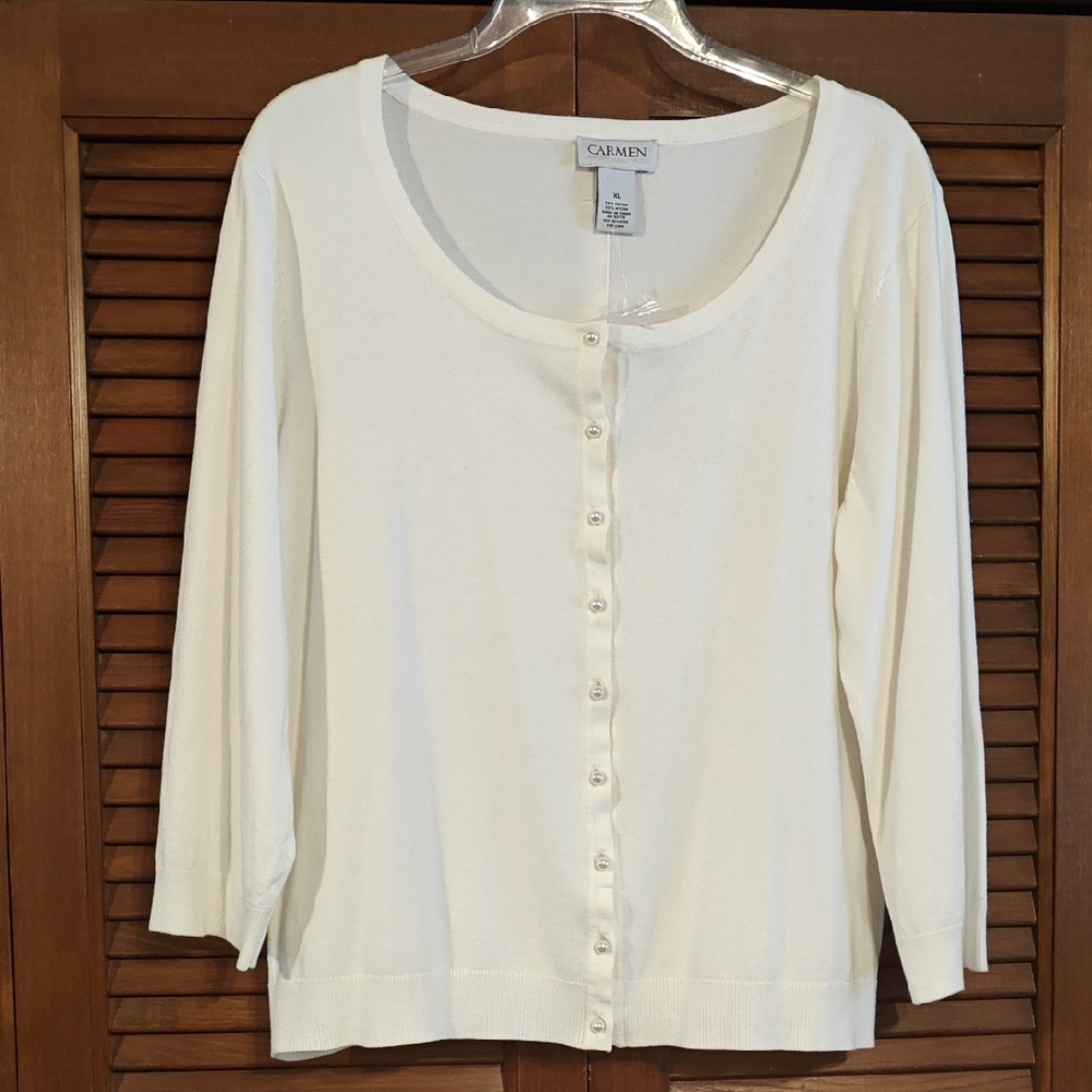 Cream Button-Down Women's Shirt